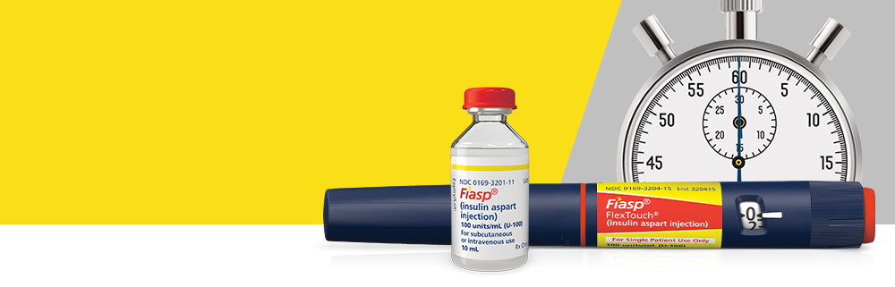 Fiasp®, insulina de acción rápida, está disponible en frasco y en plumas FlexTouch® de insulina precargadas
