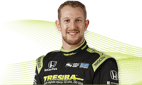 Piloto de carreras INDYCAR® Charlie Kimball.